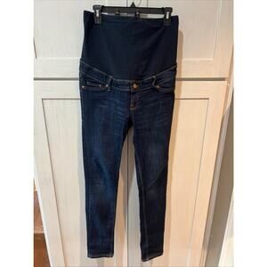 Mama jeans skinny high rib maternity 
us 10